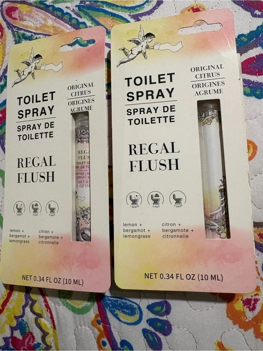 Original Citrus Toilet Spray — Pink/Peach